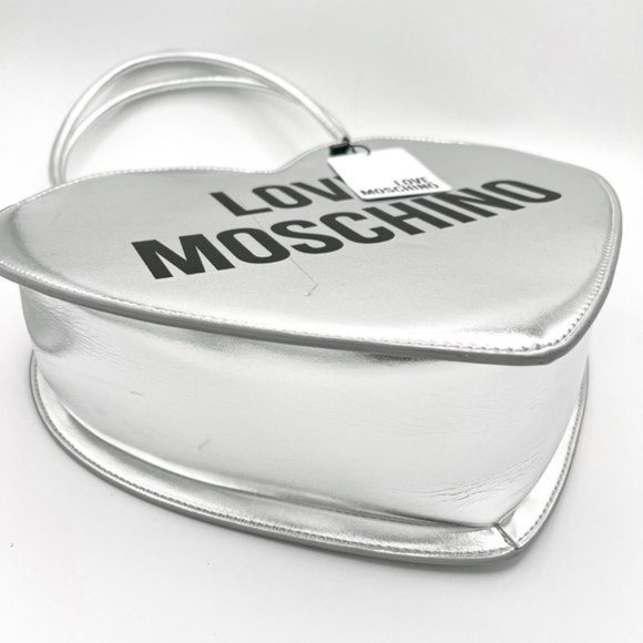 LOVE MOSCHINO Metallic Heart Top Handle Bag - Picture 4 of 6
